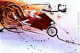 Hunter on Ducati by Ralph Steadman Art